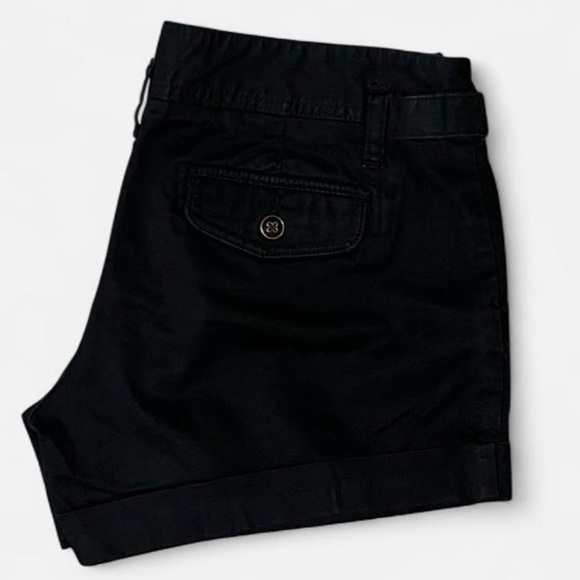 Banana Republic Pants - 🎷 Banana Republic Shorts~Women’s Sz 2 Petite~Black~Cuffed Hem~Low-Mid Rise